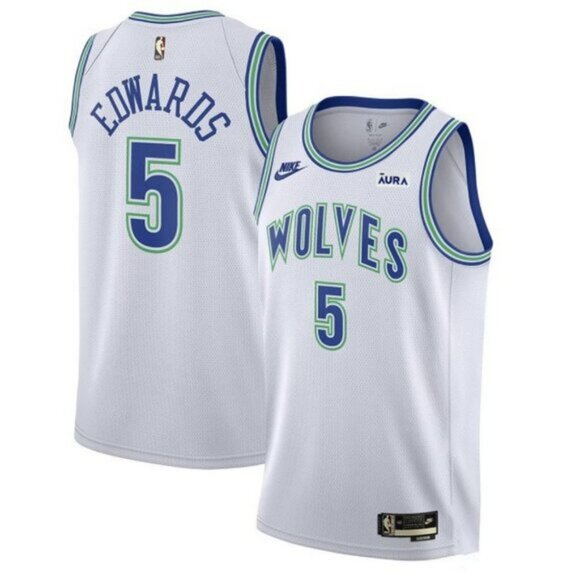 Other - Mens Youths Kids Anthony Edwards Stitched Jersey White